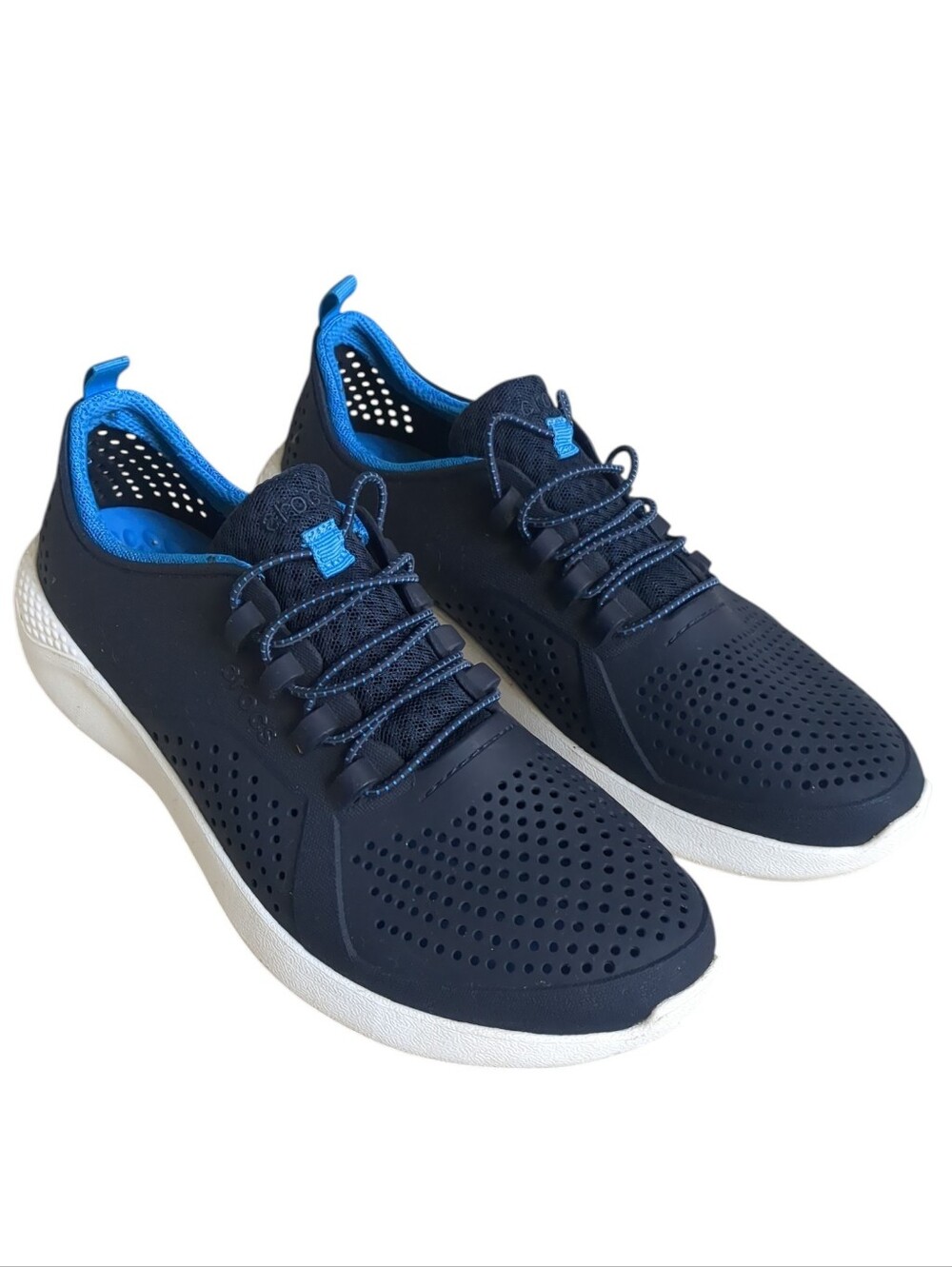 Crocs LiteRide Pacer Blue/Navy Sneakers Boy's Size J6
